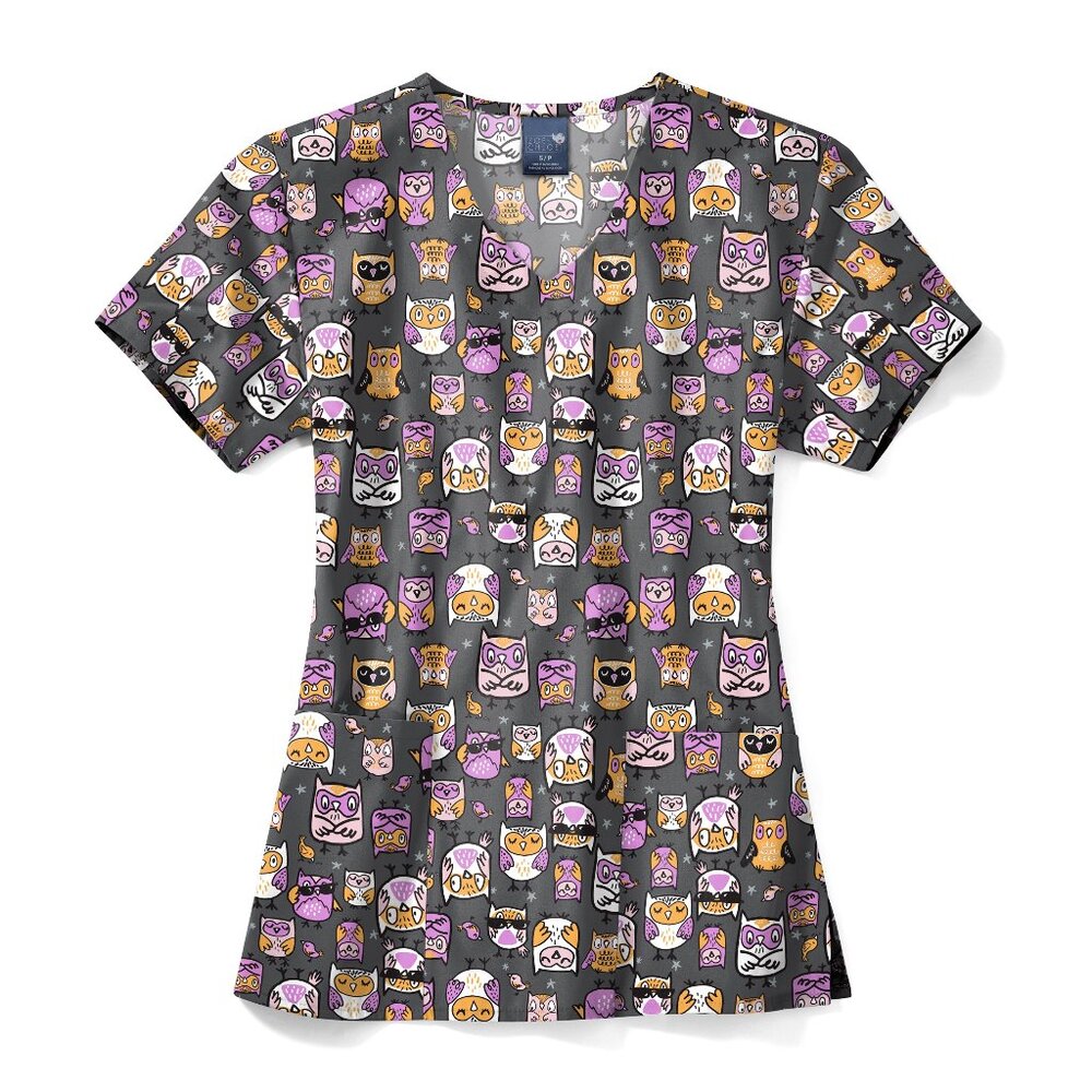 XS Zoe and Chloe Scrub Top